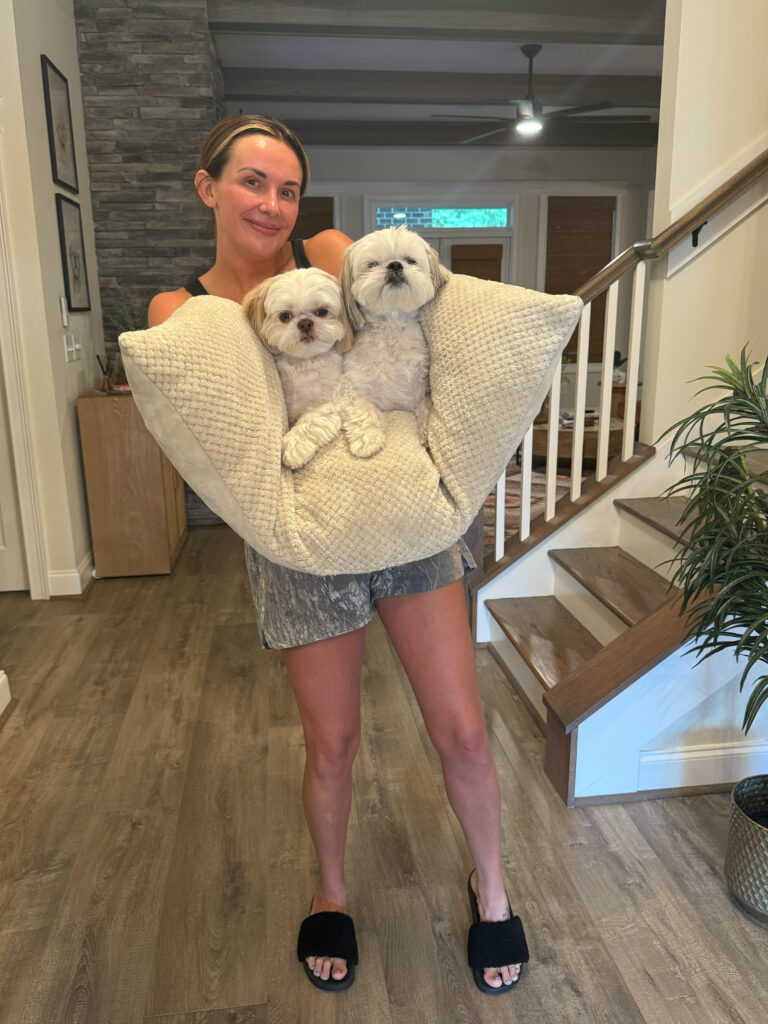 carly pearce with her dogs johnny and june