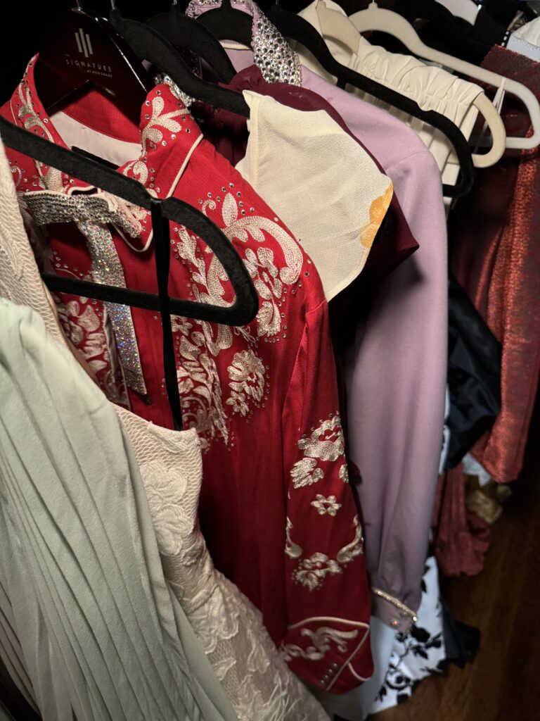 photo of clothes on hangers