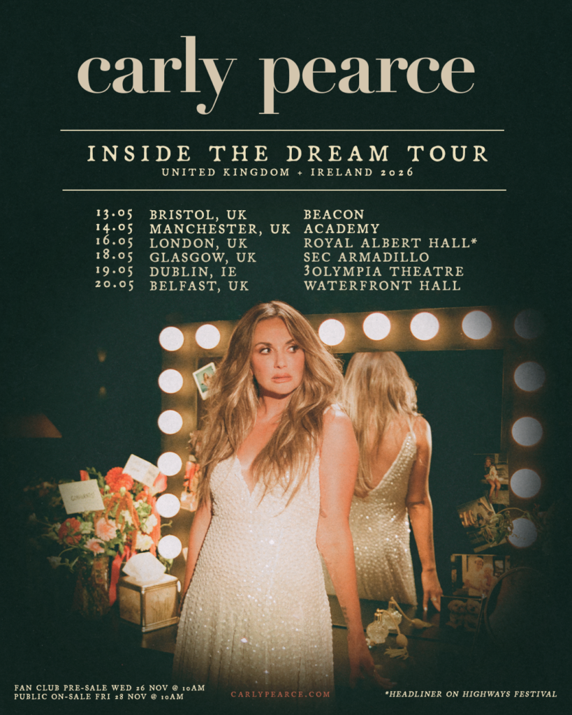 Carly Pearce's Inside The Drem 2026 UK/ IE tour image