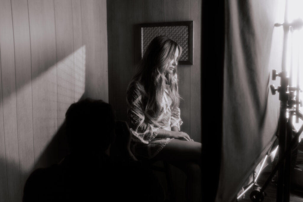BTS of Carly Pearce on "Church Girl" video shoot